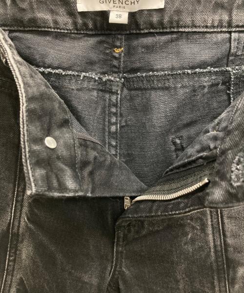 GIVENCHY（ジバンシィ）GIVENCHY (ジバンシィ) デザインデニムパンツ ブラック サイズ:３８の古着・服飾アイテム