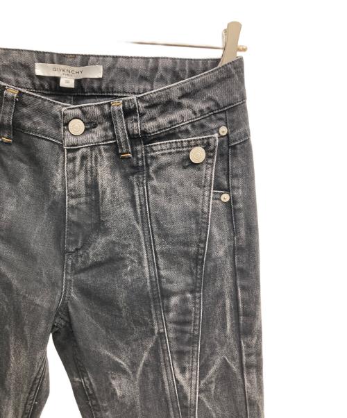 GIVENCHY（ジバンシィ）GIVENCHY (ジバンシィ) デザインデニムパンツ ブラック サイズ:３８の古着・服飾アイテム