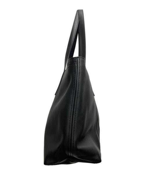 aniary（アニアリ）aniary (アニアリ) Shrink Leather Tote ブラックの古着・服飾アイテム