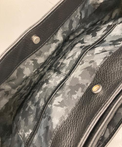 aniary（アニアリ）aniary (アニアリ) Shrink Leather Tote ブラックの古着・服飾アイテム