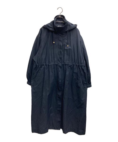 NOLLEY'S（ノーリーズ）NOLLEY'S (ノーリース) 撥水加工フーテッド2WAYコート ネイビー サイズ:38の古着・服飾アイテム