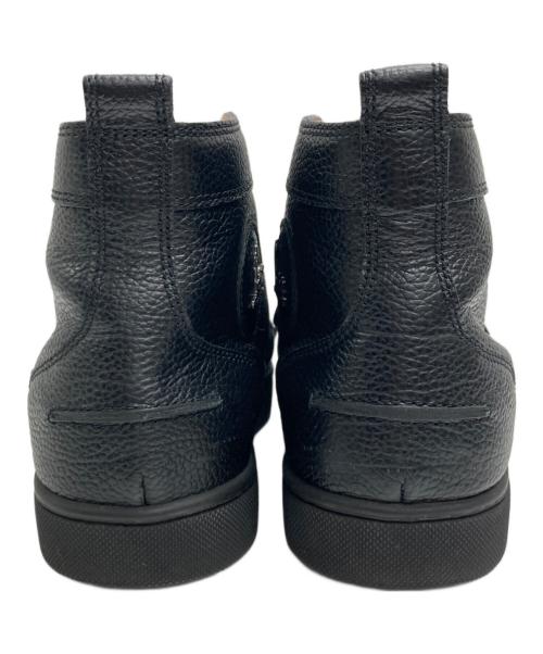 Christian Louboutin（クリスチャン・ルブタン）Christian Louboutin (クリスチャン・ルブタン) ハイカットレザースニーカー ブラック サイズ:40の古着・服飾アイテム