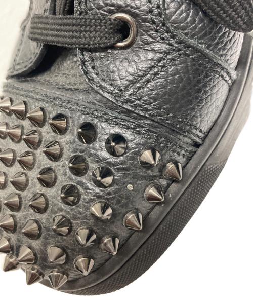 Christian Louboutin（クリスチャン・ルブタン）Christian Louboutin (クリスチャン・ルブタン) ハイカットレザースニーカー ブラック サイズ:40の古着・服飾アイテム