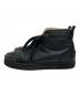 Christian Louboutin (クリスチャン・ルブタン) ハイカットレザースニーカー ブラック サイズ:40：15000円