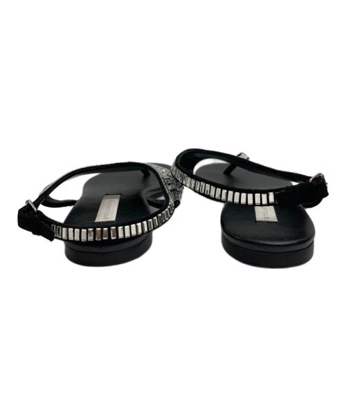 STELLA McCARTNEY（ステラマッカートニー）STELLA McCARTNEY (ステラマッカートニー) ビジューサンダル ブラック サイズ:３８の古着・服飾アイテム