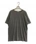 COMME des GARCONS HOMME（コムデギャルソン オム）の古着「ロゴプリントVネックTシャツ」｜グレー