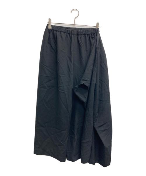 COMME des GARCONS（コムデギャルソン）COMME des GARCONS (コムデギャルソン) ウールデザインワイドパンツ ブラック サイズ:Sの古着・服飾アイテム