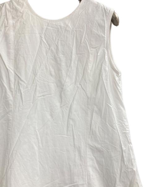 ne quittez pas（ヌキテパ）ne quittez pas (ヌキテパ) Cotton Organza & Poplin Sleeveless Balloon Dress ホワイト サイズ:Sの古着・服飾アイテム