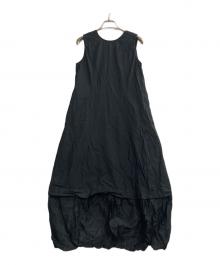 ne quittez pas（ヌキテパ）の古着「Cotton Organza & Poplin Sleeveless Balloon Dress」｜ブラック