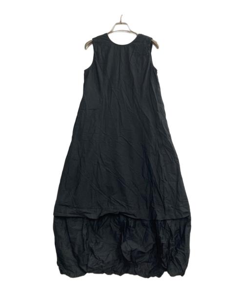 ne quittez pas（ヌキテパ）ne quittez pas (ヌキテパ) Cotton Organza & Poplin Sleeveless Balloon Dress ブラック サイズ:Sの古着・服飾アイテム