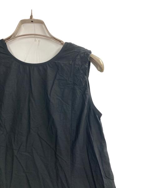 ne quittez pas（ヌキテパ）ne quittez pas (ヌキテパ) Cotton Organza & Poplin Sleeveless Balloon Dress ブラック サイズ:Sの古着・服飾アイテム