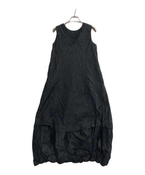 ne quittez pas（ヌキテパ）ne quittez pas (ヌキテパ) Cotton Organza & Poplin Sleeveless Balloon Dress ブラック サイズ:Sの古着・服飾アイテム