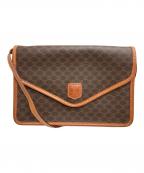 CELINEセリーヌ）の古着「マカダムショルダーバッグ」｜ベージュ