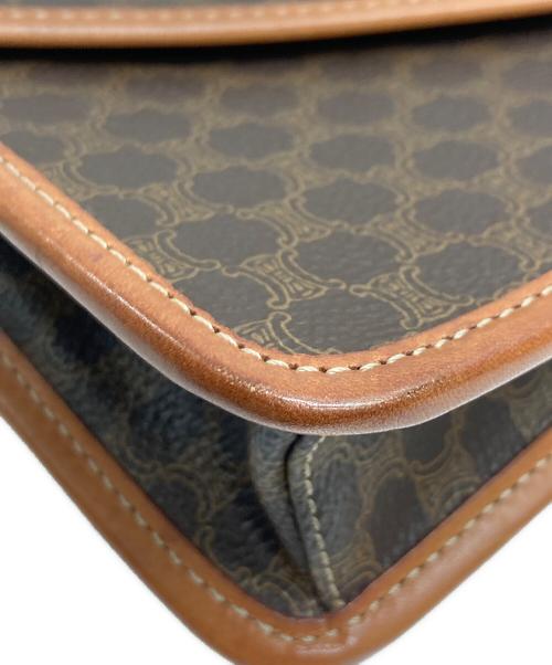 CELINE（セリーヌ）CELINE (セリーヌ) マカダムショルダーバッグ ベージュの古着・服飾アイテム