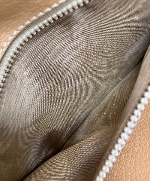 CELINE（セリーヌ）CELINE (セリーヌ) マカダムショルダーバッグ ベージュの古着・服飾アイテム