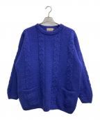 L.L.Beanエルエルビーン）の古着「80ｓポケット付アランニット」｜ブルー