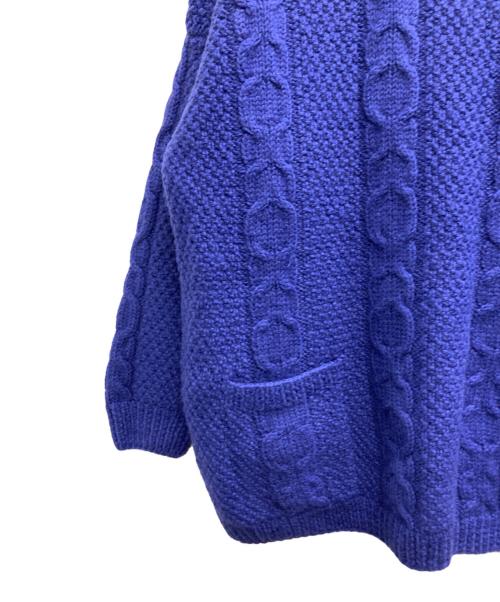 L.L.Bean（エルエルビーン）L.L.Bean (エルエルビーン) 80ｓポケット付アランニット ブルー サイズ:Lの古着・服飾アイテム