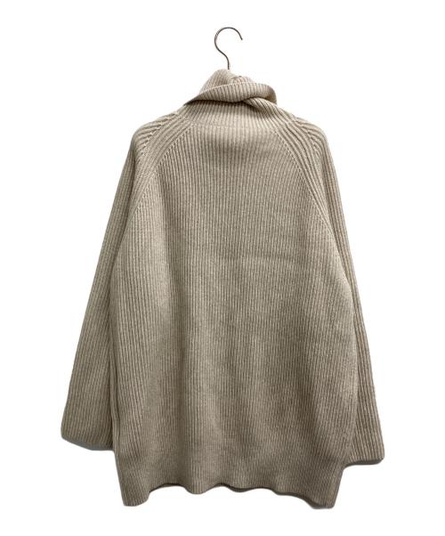 GALERIE VIE（ギャルリーヴィー）GALERIE VIE (ギャルリーヴィー) ファインウールハイネックニット ベージュ サイズ:Sの古着・服飾アイテム