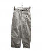 MARGARET HOWELLマーガレットハウエル）の古着「FINE COMPACT COTTON POPLIN PANT」｜グレー