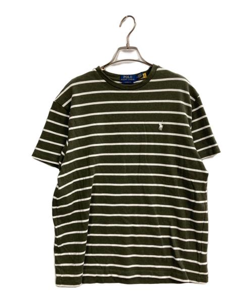 POLO RALPH LAUREN（ポロ・ラルフローレン）POLO RALPH LAUREN (ポロ・ラルフローレン) ボーダーTシャツ グリーン サイズ:Mの古着・服飾アイテム