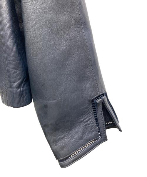 LOEWE（ロエベ）LOEWE (ロエベ) ナッパレザージャケット ネイビー サイズ:４２の古着・服飾アイテム