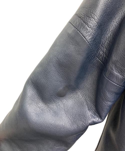 LOEWE（ロエベ）LOEWE (ロエベ) ナッパレザージャケット ネイビー サイズ:４２の古着・服飾アイテム
