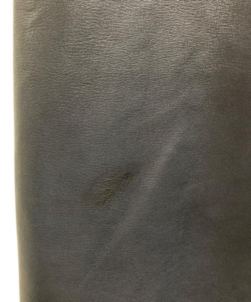 LOEWE（ロエベ）LOEWE (ロエベ) ナッパレザータイトスカート ネイビー サイズ:42の古着・服飾アイテム