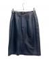 LOEWE (ロエベ) ナッパレザータイトスカート ネイビー サイズ:42：11000円