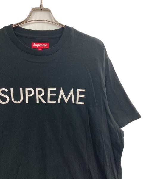SUPREME（シュプリーム）Supreme (シュプリーム) Capital S/S Top ブラック サイズ:XLの古着・服飾アイテム