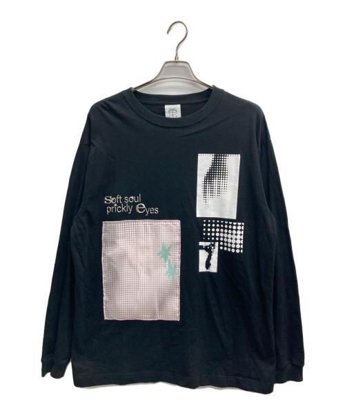 羊文学（ヒツジブンガク）羊文学 (ヒツジブンガク) SoftsoulpricklyEyes グラフィックTシャツ ブラック サイズ:XLの古着・服飾アイテム