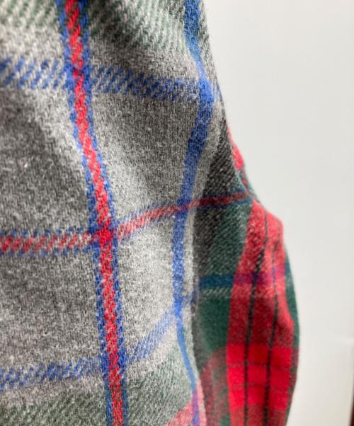 FREE COUNTRY（フリーカントリ）FREE COUNTRY (フリーカントリ) ネルシャツ グレー×グリーン×レッド サイズ:Lの古着・服飾アイテム