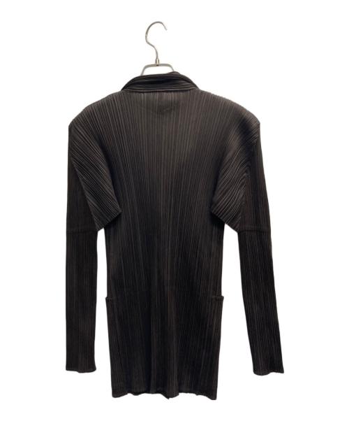 PLEATS PLEASE（プリーツプリーズ）PLEATS PLEASE (プリーツプリーズ) プリーツジャケット ブラウン サイズ:3の古着・服飾アイテム