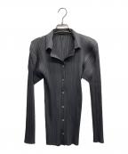 PLEATS PLEASEプリーツプリーズ）の古着「プリーツジャケット」｜グレー