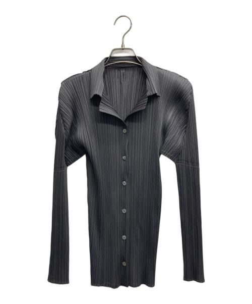PLEATS PLEASE（プリーツプリーズ）PLEATS PLEASE (プリーツプリーズ) プリーツジャケット グレー サイズ:4の古着・服飾アイテム