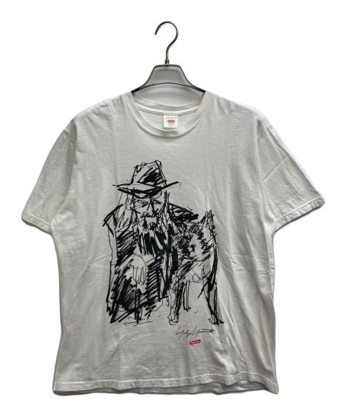 SUPREME（シュプリーム）SUPREME (シュプリーム) YOHJI YAMAMOTO (ヨウジヤマモト) Scribble Portrait Tee ホワイト サイズ:Lの古着・服飾アイテム