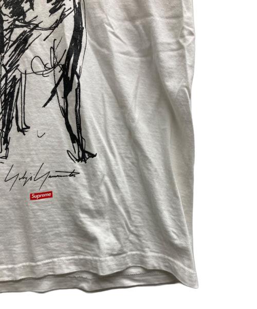 SUPREME（シュプリーム）SUPREME (シュプリーム) YOHJI YAMAMOTO (ヨウジヤマモト) Scribble Portrait Tee ホワイト サイズ:Lの古着・服飾アイテム