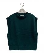 226 3129 5000ツツムサイフクゴセン）の古着「カシミヤブレンドニットベスト」｜グリーン