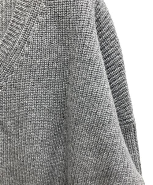theory（セオリー）theory (セオリー) OS VNECK PO LANA CASH セーター グレー サイズ:Mの古着・服飾アイテム
