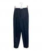 MaxMaraマックスマーラ）の古着「ウールセンタープレスパンツ」｜ネイビー