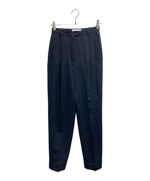 MaxMara（マックスマーラ）MaxMara (マックスマーラ) ウールセンタープレスパンツ ネイビー サイズ:40の古着・服飾アイテム