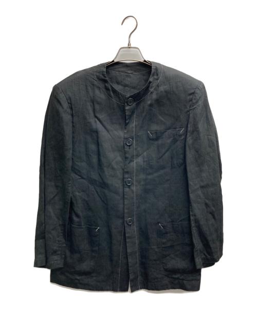 Y's（ワイズ）Y's (ワイズ) ノーカラーステッチジャケット グレー サイズ:FREEの古着・服飾アイテム