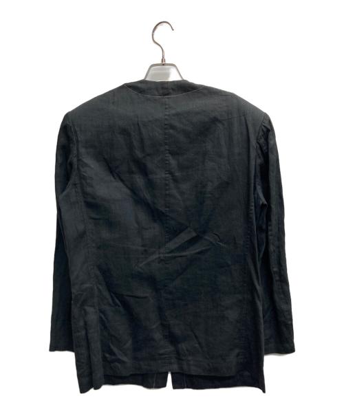 Y's（ワイズ）Y's (ワイズ) ノーカラーステッチジャケット グレー サイズ:FREEの古着・服飾アイテム