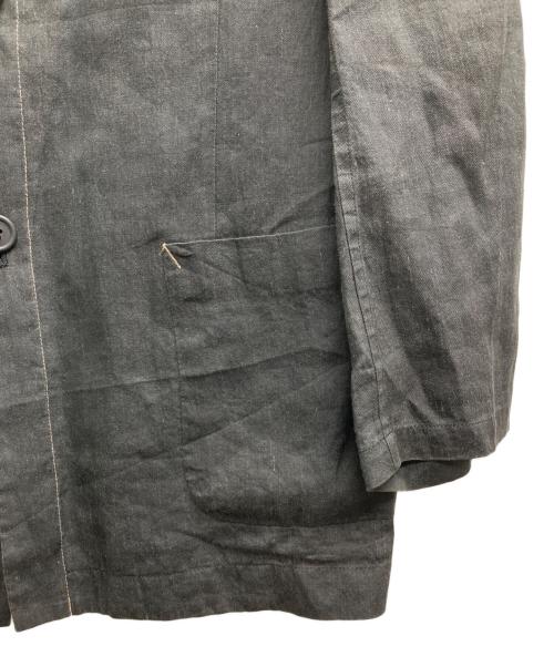Y's（ワイズ）Y's (ワイズ) ノーカラーステッチジャケット グレー サイズ:FREEの古着・服飾アイテム