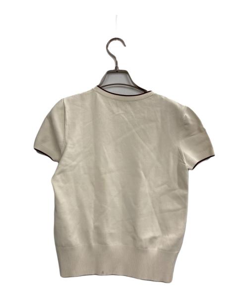 VALENTINO（ヴァレンティノ）VALENTINO (ヴァレンティノ) 半袖ニット ホワイト サイズ:Ｍの古着・服飾アイテム