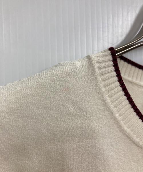 VALENTINO（ヴァレンティノ）VALENTINO (ヴァレンティノ) 半袖ニット ホワイト サイズ:Ｍの古着・服飾アイテム