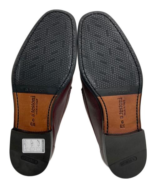 a.testoni（アテストーニ）a.testoni (アテストーニ) ローファー ブラウン サイズ:6.5の古着・服飾アイテム