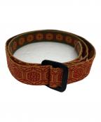 Patagoniaパタゴニア）の古着「フリクションベルト」｜オレンジ×カーキ