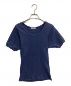 CLANEクラネ）の古着「SCOOP LINE RIB TOPS」｜ネイビー