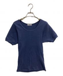 CLANE（クラネ）の古着「SCOOP LINE RIB TOPS」｜ネイビー