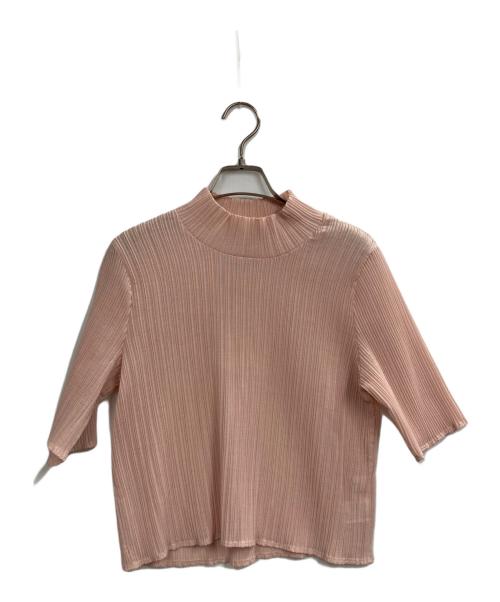 LOUNIE（ルーニー）LOUNIE (ルーニー) kanakosato (カナコサトウ) プリーツブラウス ピンク サイズ:38の古着・服飾アイテム